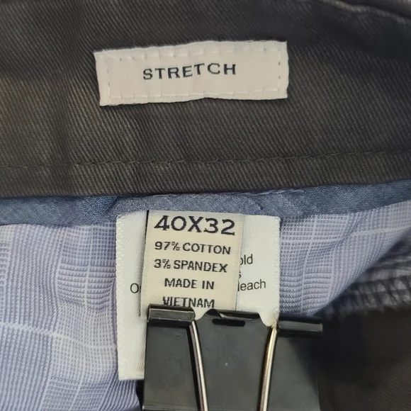 Joseph Abboud Gray Chinos Straight Leg - Picture 7 of 9